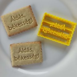 Áldás, Békesség! kekszmintázó