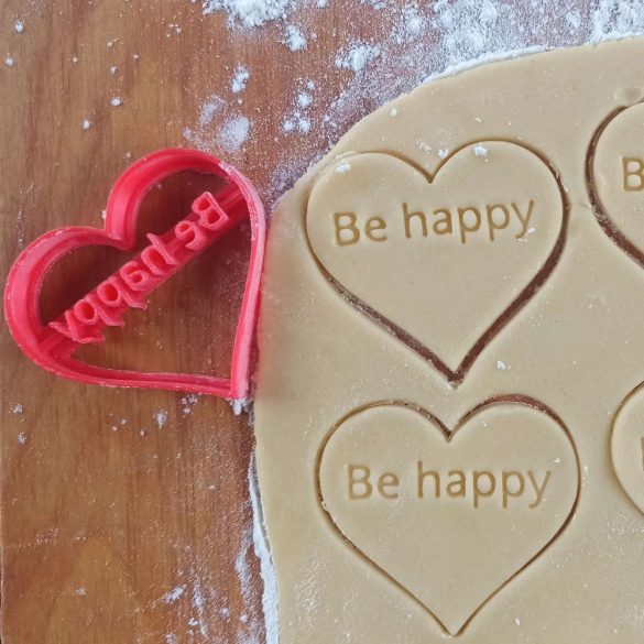 Be happy Szívalalakú kekszmintázó