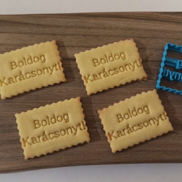 Boldog Karácsonyt! kekszmintázó