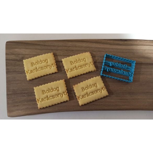 Boldog Karácsonyt! kekszmintázó