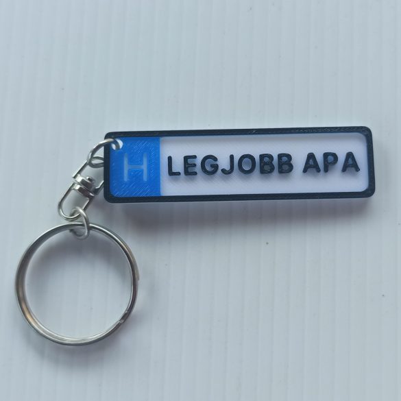 Rendszámtábla alakú kulcstartó (Legjobb Apa)