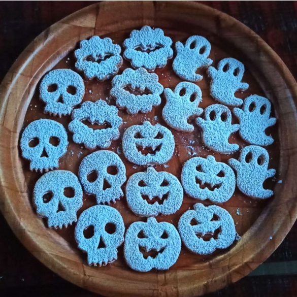 Halloweeni Tök linzerkiszúró (kétrészes)