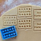 Karácsony feliratos kekszmintazó