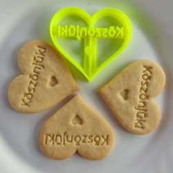 Köszönjük szívalakú kekszmintázó