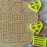 Köszönjük szívalakú kekszmintázó