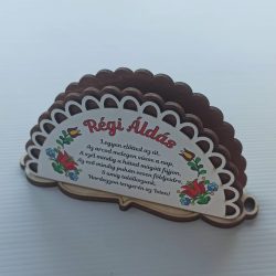Szalvétatartó RÉGI ÁLDÁS felirattal
