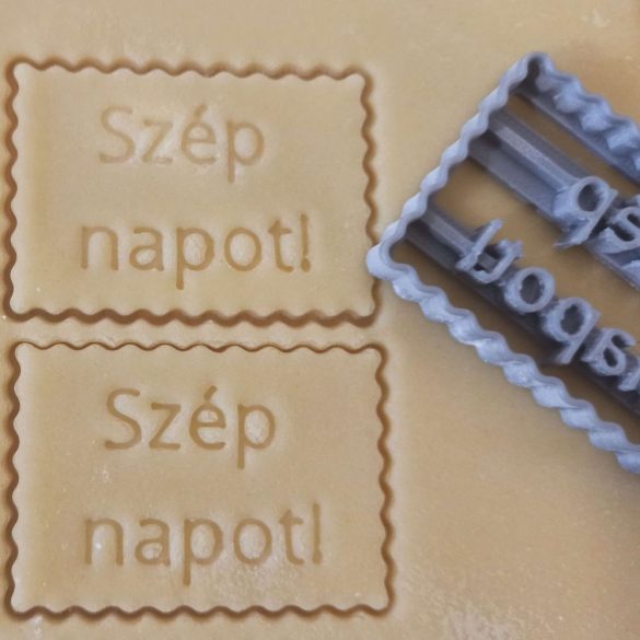 Szép napot! kekszmintázó