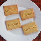 Szeretlek! kekszmintázó