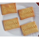 Szeretlek! kekszmintázó