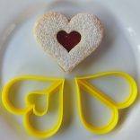 Szív linzerkiszúró (kétrészes)