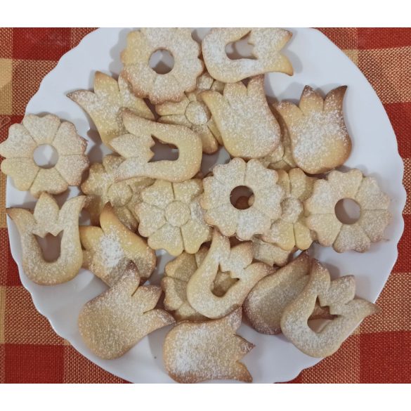 Tulipán linzerkiszúró (kétrészes)